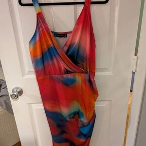 Vibrant Multicolor Sleeveless Dress